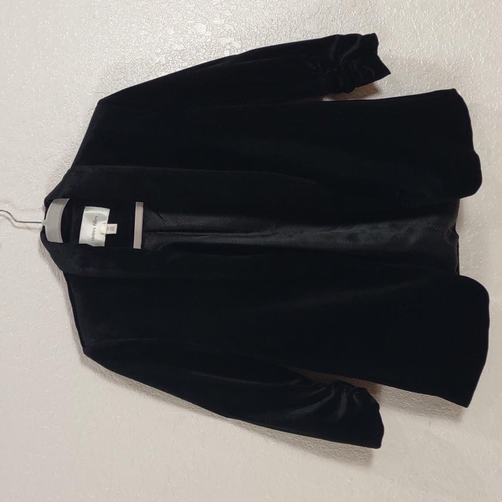 Autres Filles Black Velvet Blazer, Size S/P